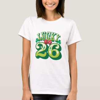 T-shirt Pièce en t 26 chanceuse