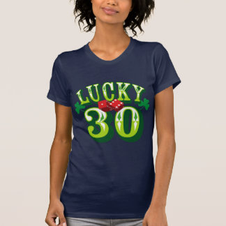 T-shirt Pièce en t 30 chanceuse (de reine de Cootie)