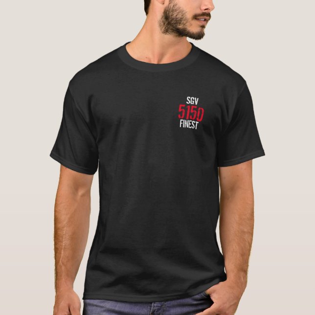 T-shirt pièce en t 5150 noire (Devant)
