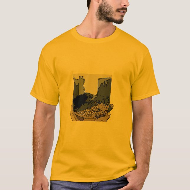 T-shirt Pièce en t abstraite de campagnol de prairie (Devant)