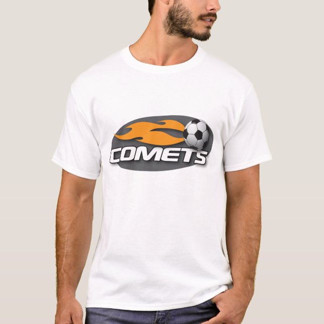 T-shirt Pièce en t adaptée par noir de comètes (Devant)