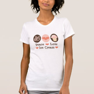 T-shirt Pièce en t affligée de crème glacée d'amour de
