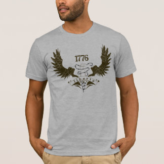 T-shirt Pièce en t américaine de graphique de liberté