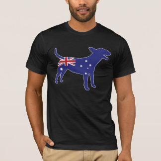 T-shirt Pièce en t anglaise australienne de bull-terrier