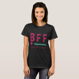 T-shirt Pièce en t-BFF de couples que je connais qu'elle