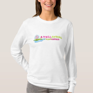 T-shirt Pièce en t blanche de la longue douille des femme