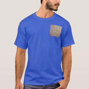 T-SHIRT PIÈCE EN T BLEUE DE PAIN AZYME UNISEXE