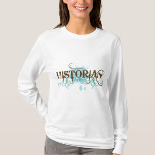T-shirt Pièce en t bleue fraîche d'historien