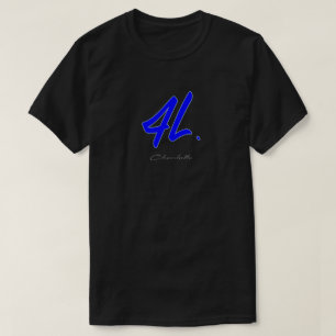 T-shirt pièce en t bleue SS/19 du logo 4Life