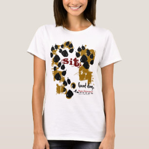T-shirt Pièce en t boueuse de pattes