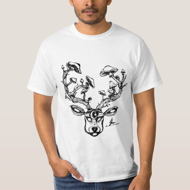 T-shirt Pièce en t BW de Psydeer (Devant)