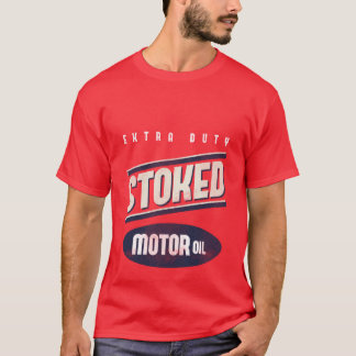 T-shirt Pièce en t chargée de cru de Faux d'huile de
