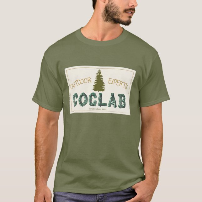 T-shirt Pièce en t classique de camping (Devant)