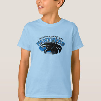 T-shirt Pièce en t classique de panthère (bleu-clair)