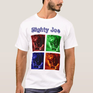 T-shirt Pièce en t classique puissante de mosaïque de Jo