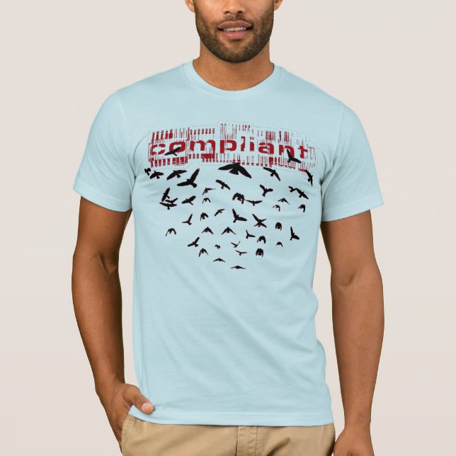 T-shirt Pièce en t conforme de "corneilles" (Devant)