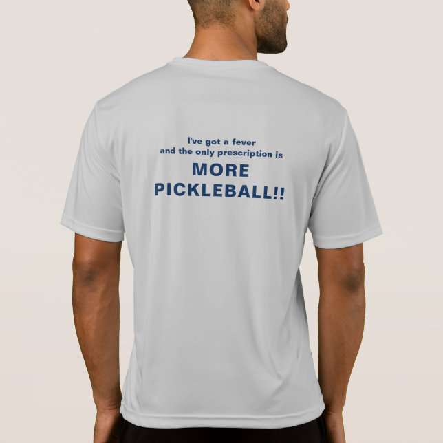 T-shirt Pièce en t convenable de Dri pour le Pickleball (Dos)