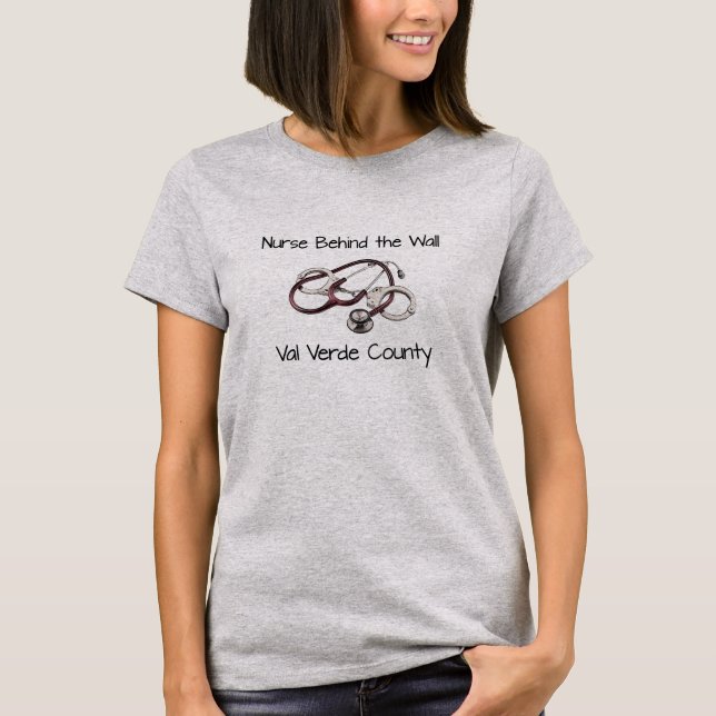 T-shirt Pièce en t correctionnelle d'infirmière - (Devant)
