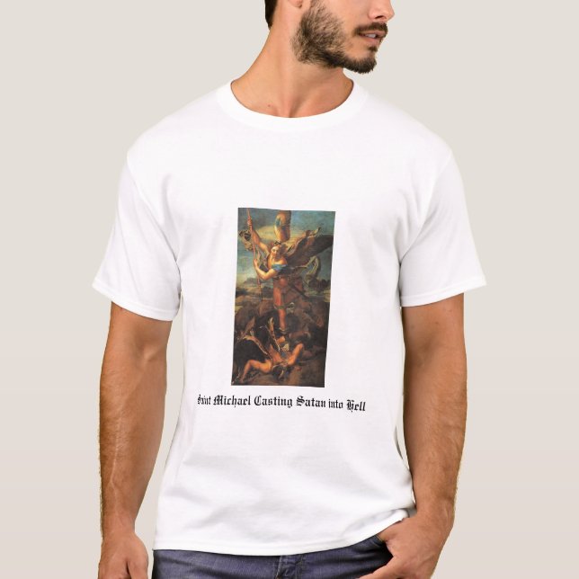 T-shirt Pièce en t courte de douille de St Michael (Devant)