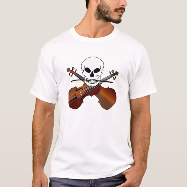 T-shirt Pièce en t croisée de violons (Devant)