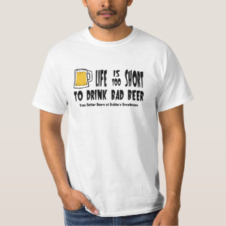 T-shirt Pièce en t customisée de valeur de Homebrewing ou