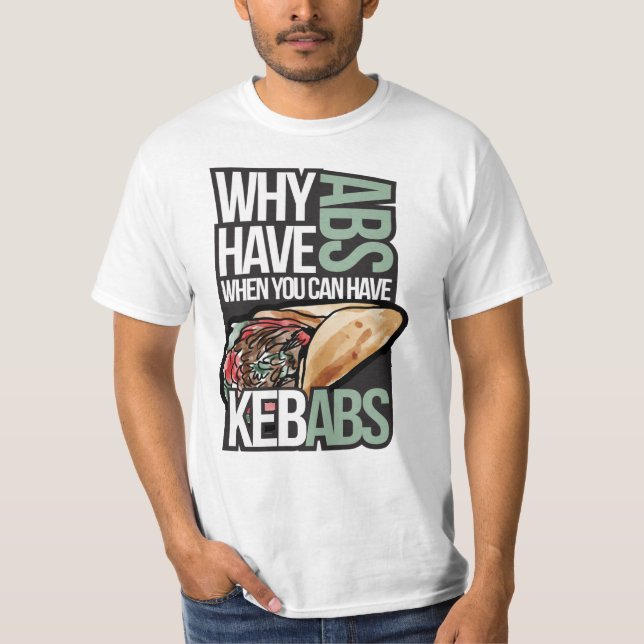 T-shirt Pièce en t d'ABS et de chiches-kebabs (Devant)