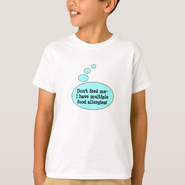T-shirt Pièce en t d'allergies alimentaires (Devant)