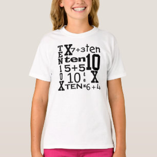 T-shirt Pièce en t d'ANNIVERSAIRE inspirée par MATHS de