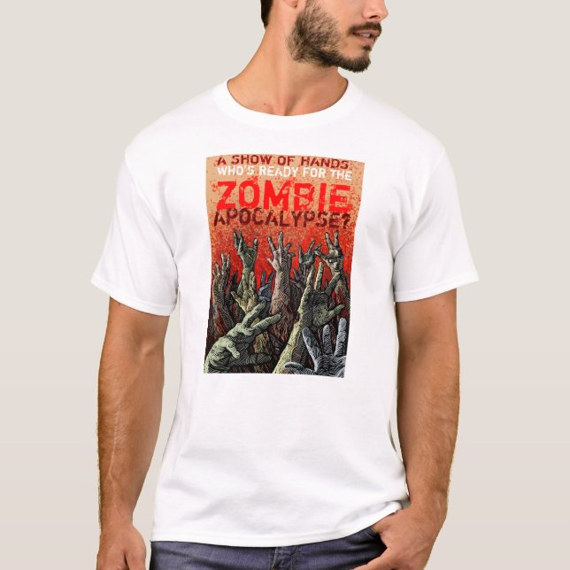 T-shirt Pièce en t d'apocalypse de zombi (Devant)