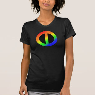 T-shirt Pièce en t d'arc-en-ciel d'égalité