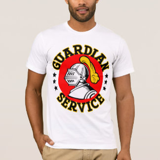 T-shirt Pièce en t d'articles de service de gardien