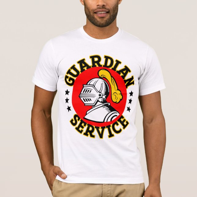 T-shirt Pièce en t d'articles de service de gardien (Devant)