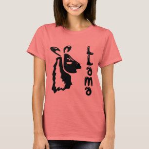 T-shirt Pièce en t d'avertissements de lama