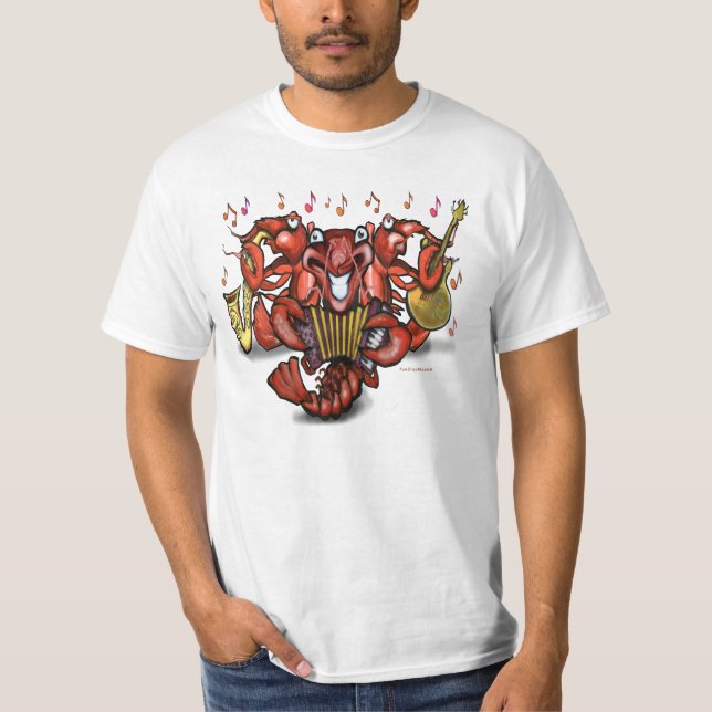 T-shirt Pièce en t de bande d'écrevisses (Devant)