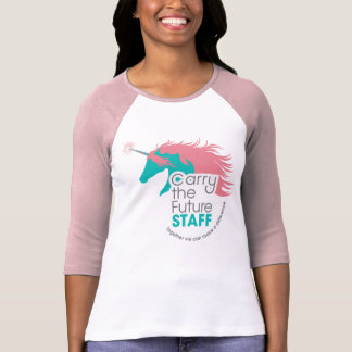 T-shirt Pièce en t de base-ball de personnel de licorne de