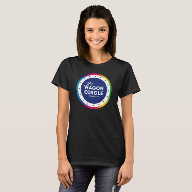 T-shirt Pièce en t de base de fierté de la carte de (Devant entier)