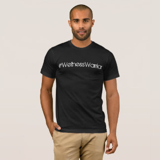 T-shirt Pièce en t de base de noir du #WellnessWarrior des