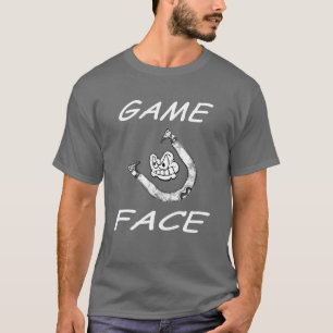 T-shirt Pièce en t de base de visage de jeu de fers à
