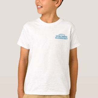 T-shirt Pièce en t de base d'enfants élémentaires de