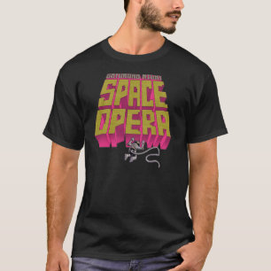 T-shirt Pièce en t de base d'opéra de l'espace de noir