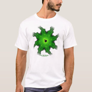 T-shirt Pièce en t de blanc de fractale de Mandelbrot de
