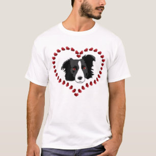 T-shirt Pièce en t de border collie