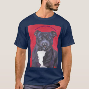 T-shirt Pièce en t de bull-terrier du Staffordshire