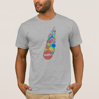 T-shirt pièce en t de bulles