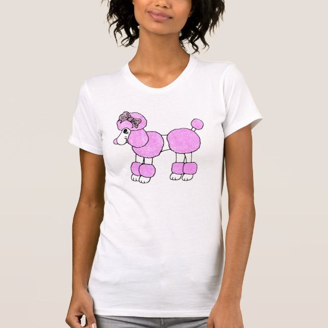 T-shirt Pièce en t de caniche (Devant)