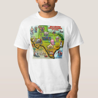 T-shirt Pièce en t de carte de Noël du TEXAS