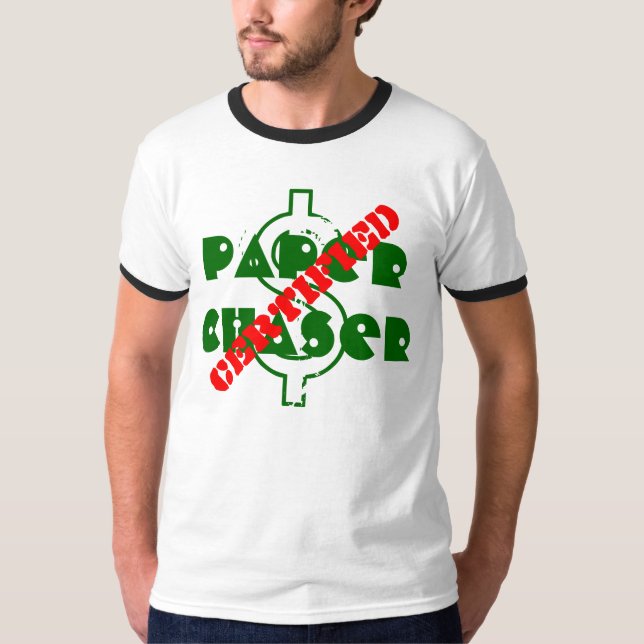 T-shirt Pièce en t de CertifiedPaperChaser par (Devant)
