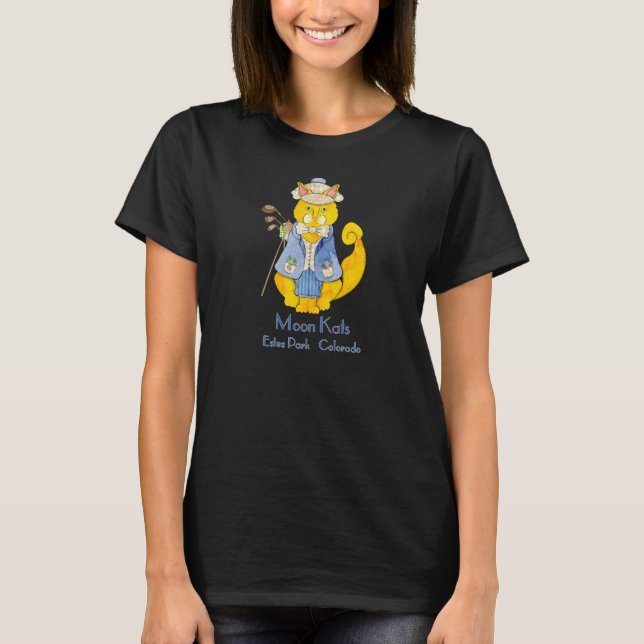 T-shirt Pièce en t de chat de golfeur (Devant)