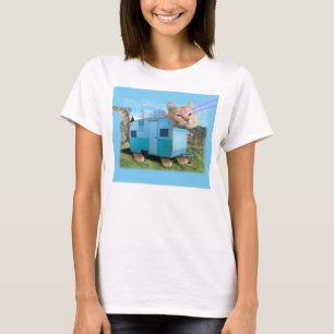 T-shirt Pièce en t de chat de remorque