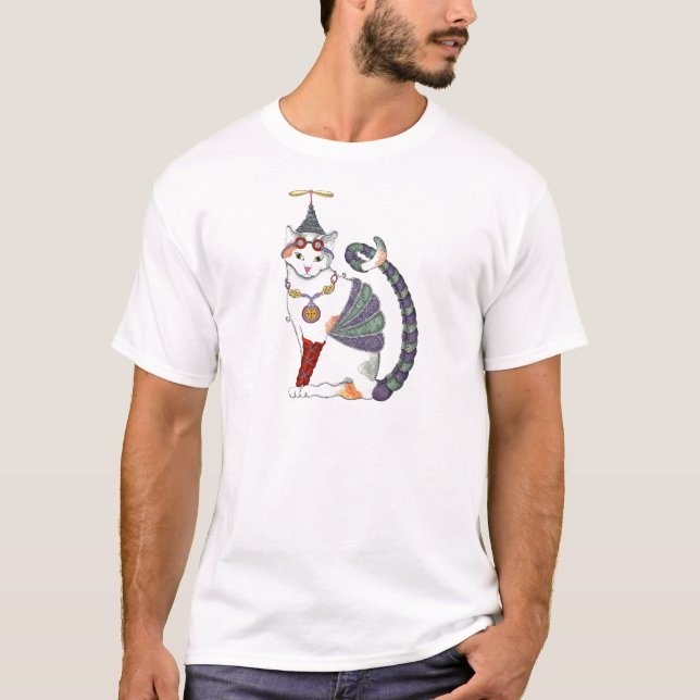 T-shirt Pièce en t de chat de Steampunk Gretel (Devant)